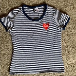 Short sleeve striped t-shirt